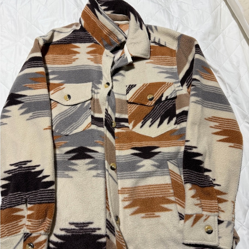 Altar’d State Aztec Fleece Shacket